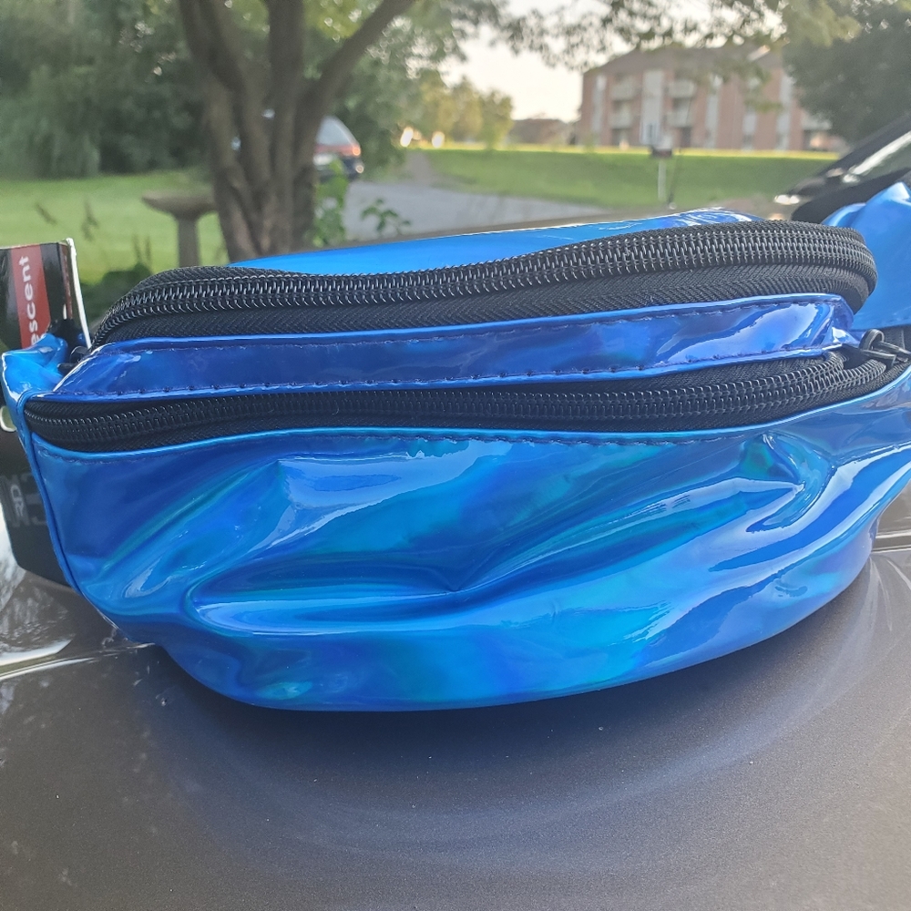 Brand New Iridescent Blue fanny pack